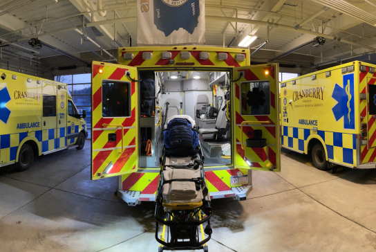 Cranberry Township EMS is a full-time, independent, professionally staffed nonprofit organization.